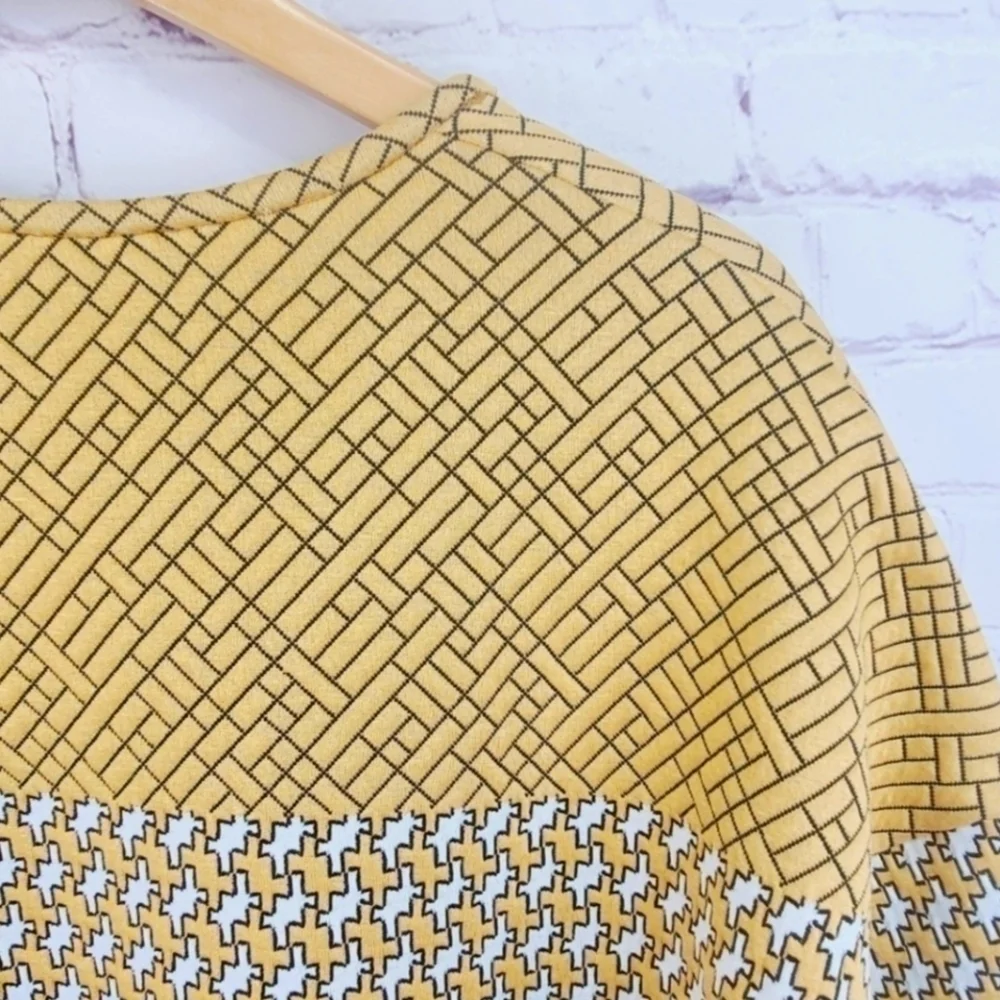 🟡 Zara🟡 NWOT 🍁 Geometric Patterned Tunic🖖 Sz S - Picture 10 of 10